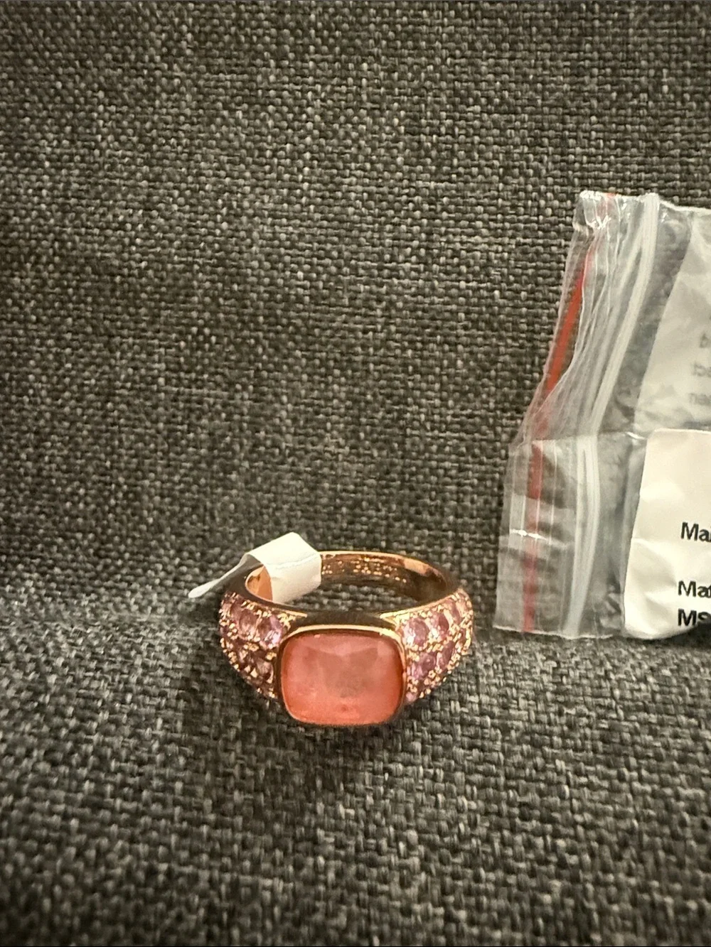 Bomb party OG side 8Rose Pink Crystal Statement Ring - Fashion Jewelry